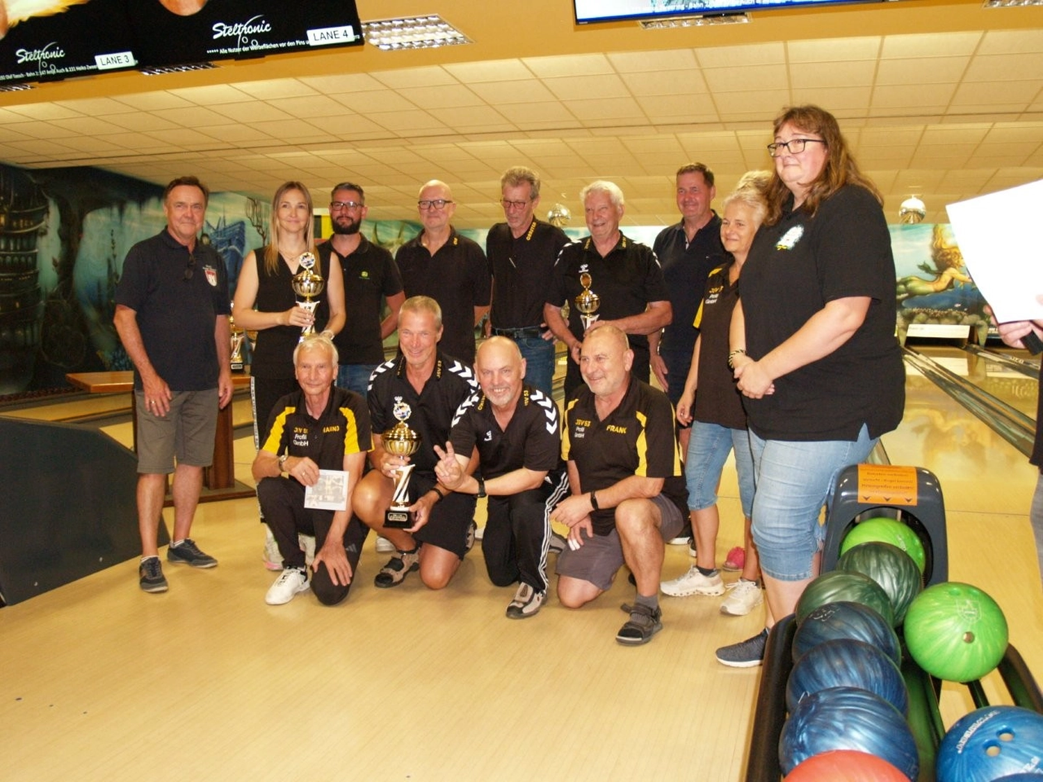 Sieger der 1. Liga – 25. Heimatfest - Bowlingturnier um den Wanderpokal vom Bürgermeister der Stadt Jessen