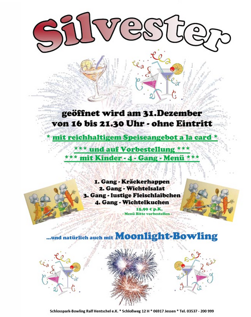 Silvester: start ins neue jahr Mach bei unserem Silvester-Event mit!